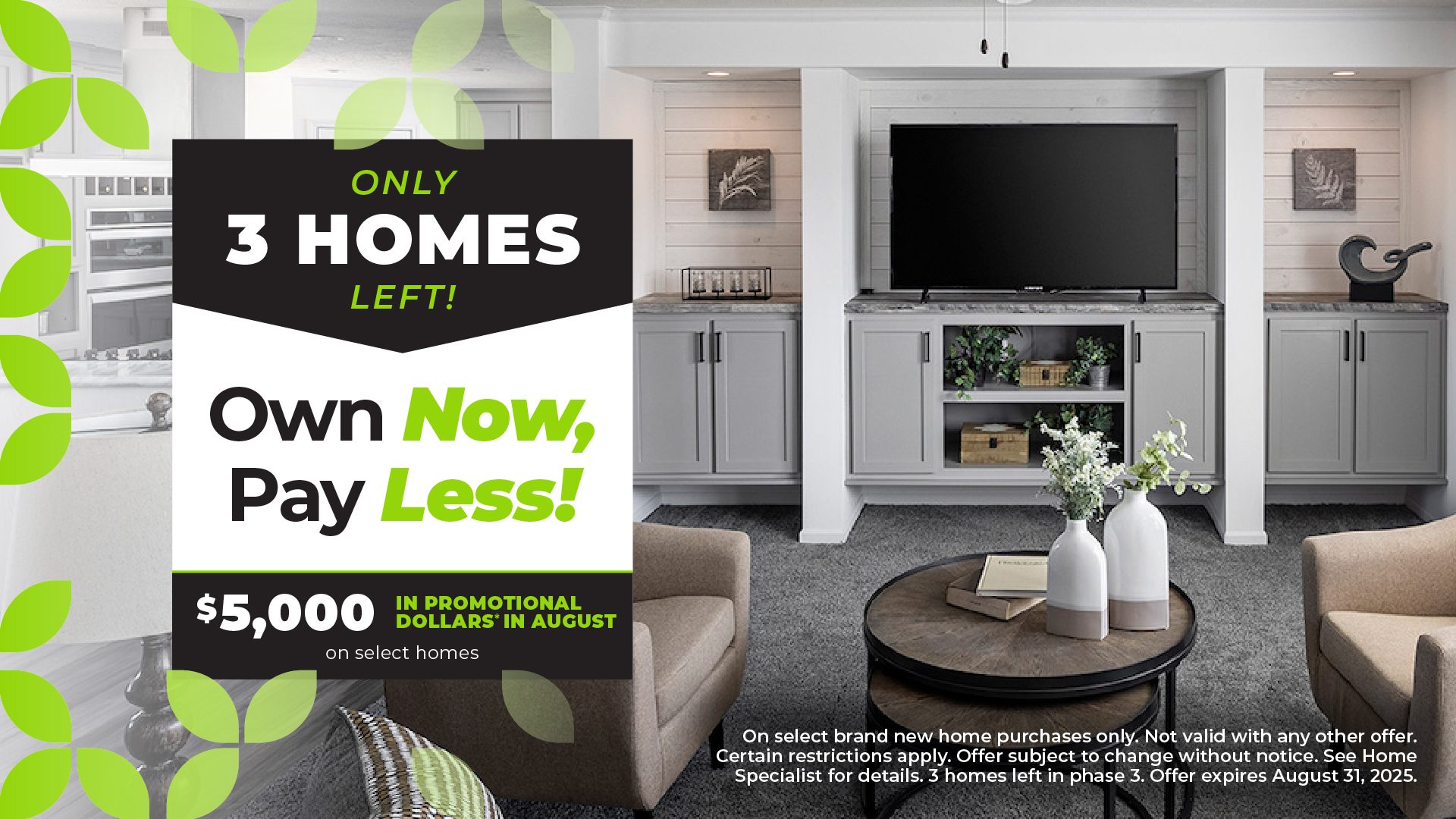 New Homes $5,000 Down Payment Match